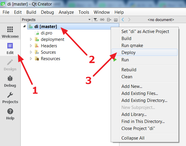 Qt Creator deployment