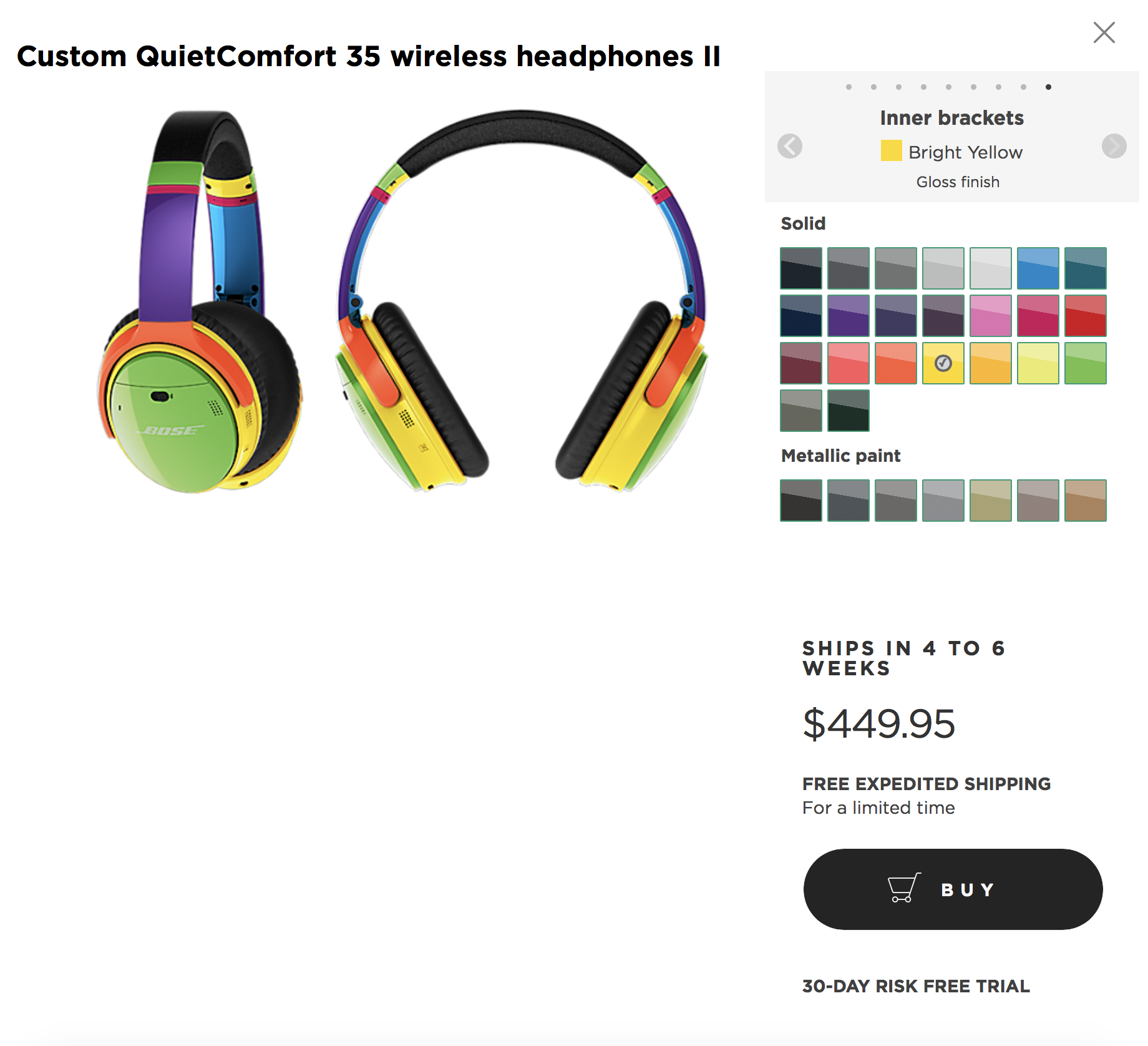 Bose QuietComfort 35 custom colors