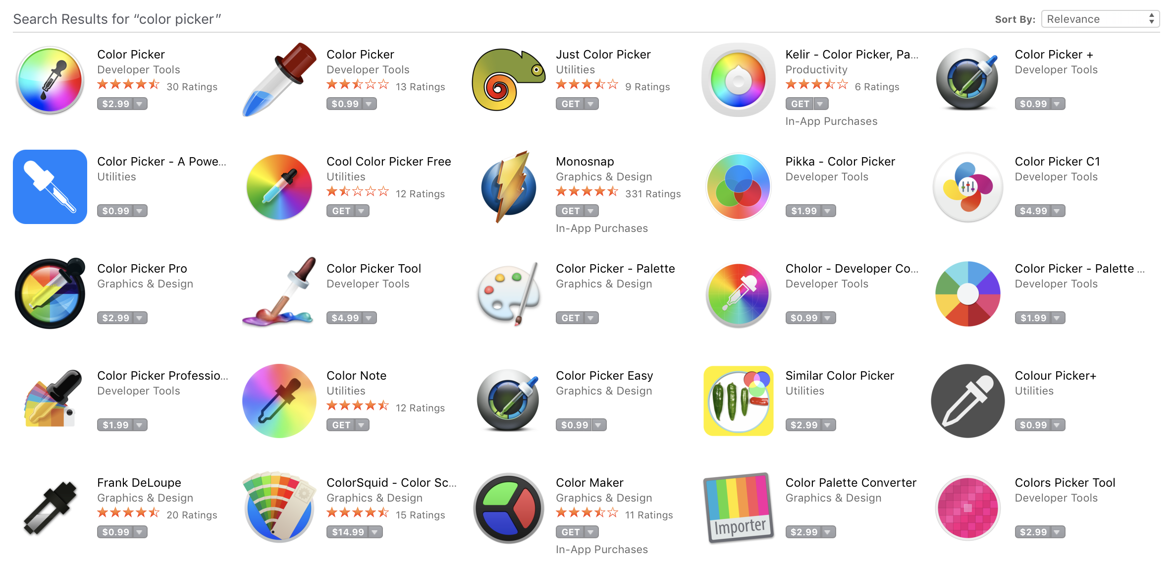 color picker mac os x