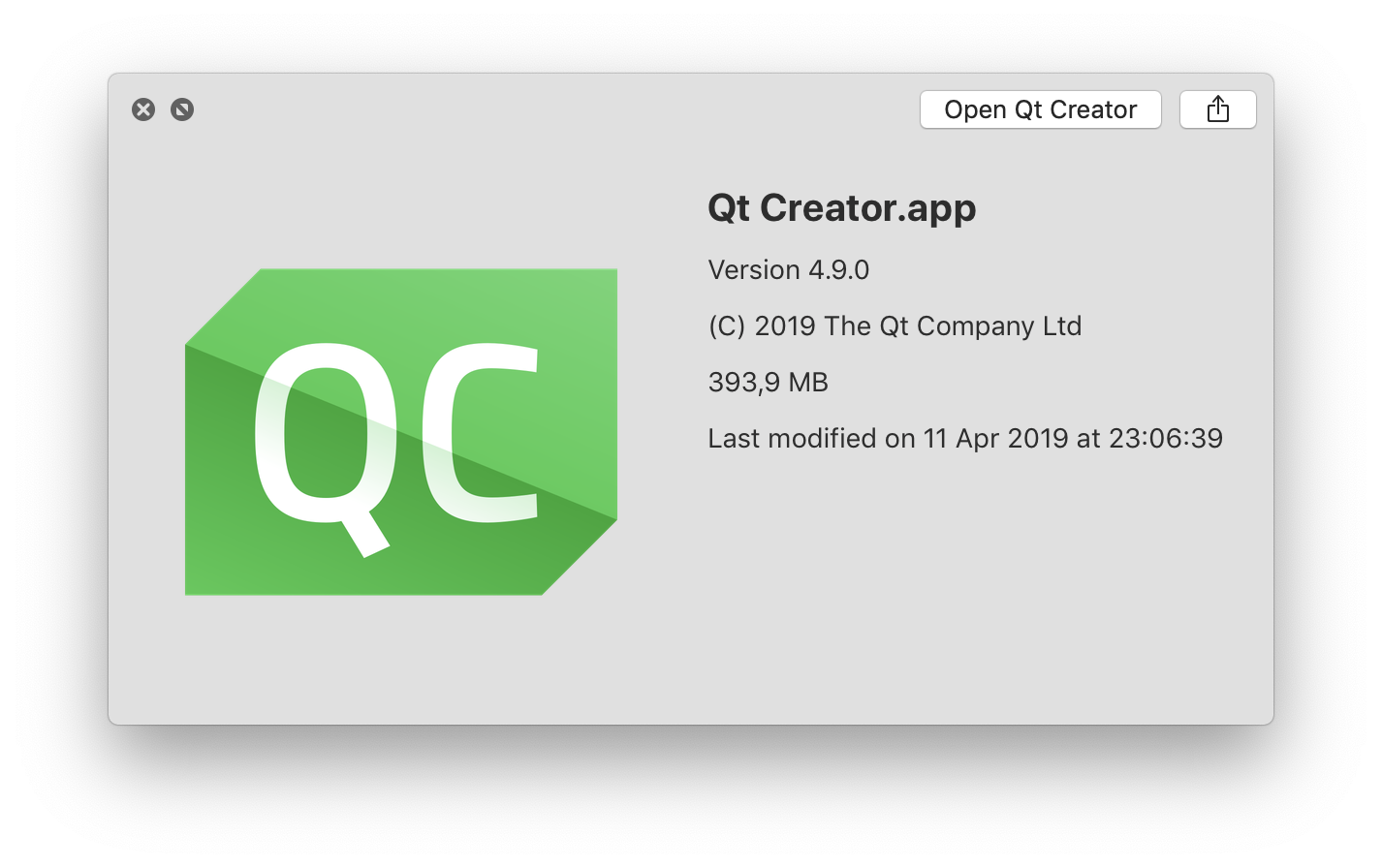 Qt Creator 4.9.0 icon
