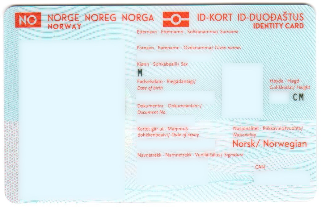 Норвежская ID карта