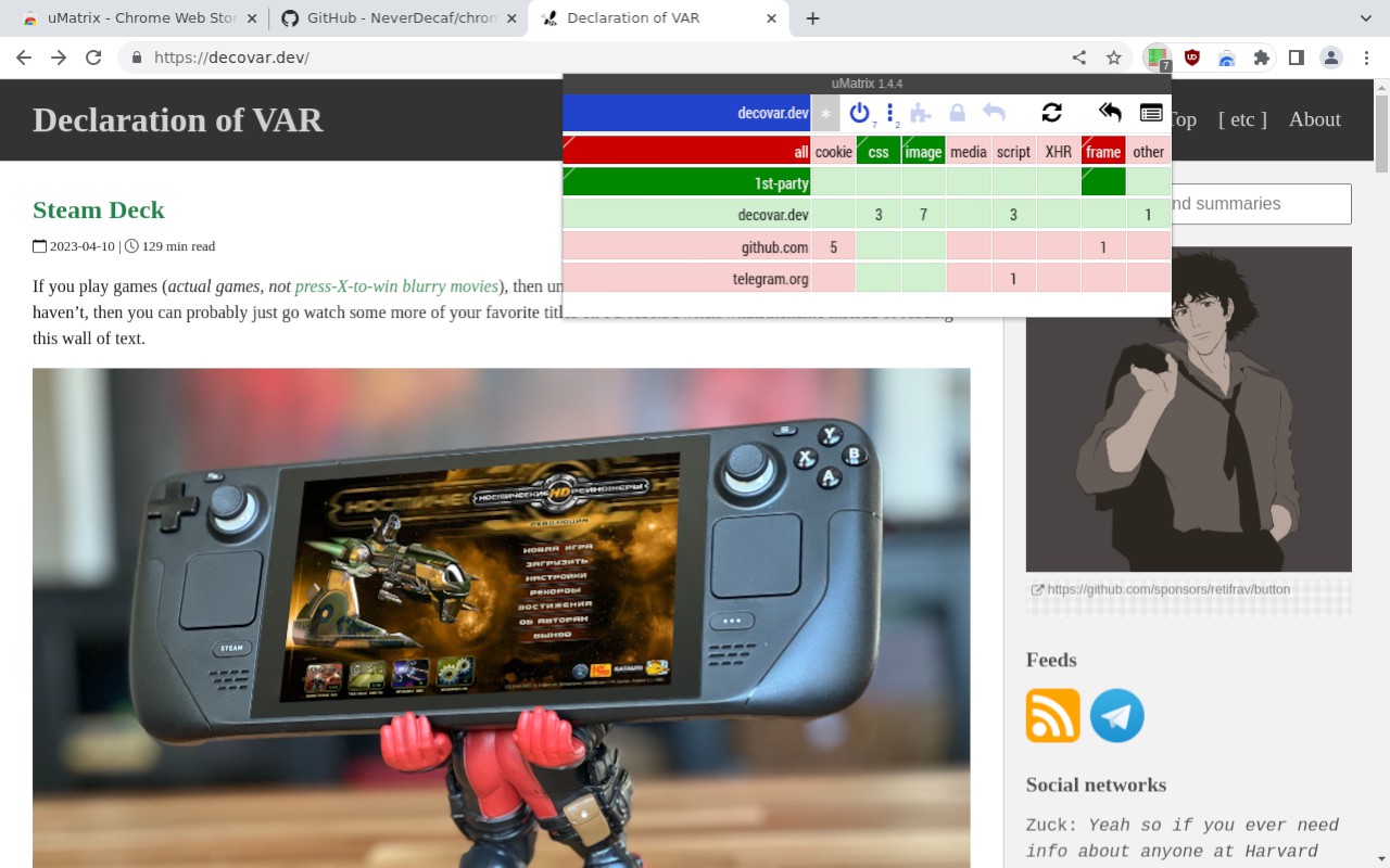 Steam Deck, Chromium using the entire screen