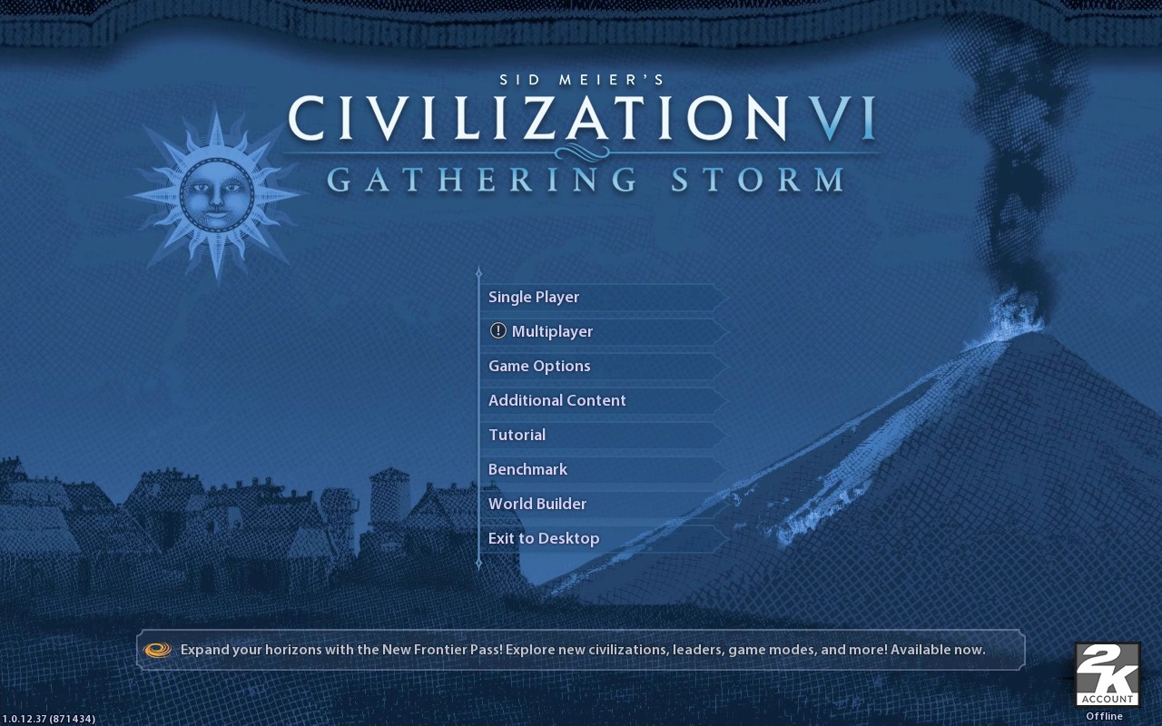 Steam Deck, Civilization VI main menu