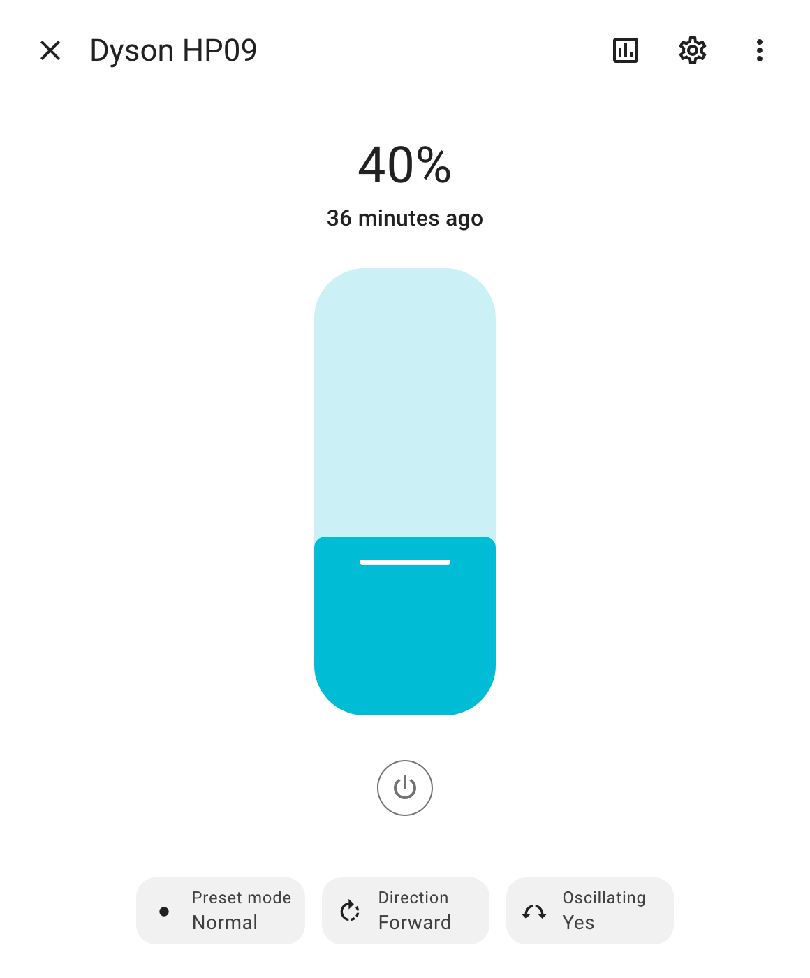 Home Assistant, Dyson basic controls