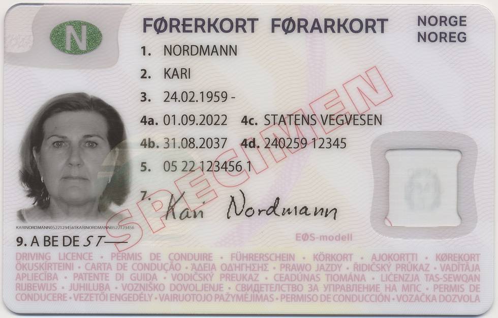 Норвежские водительские права